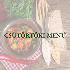 Csütörtöki ebéd menü